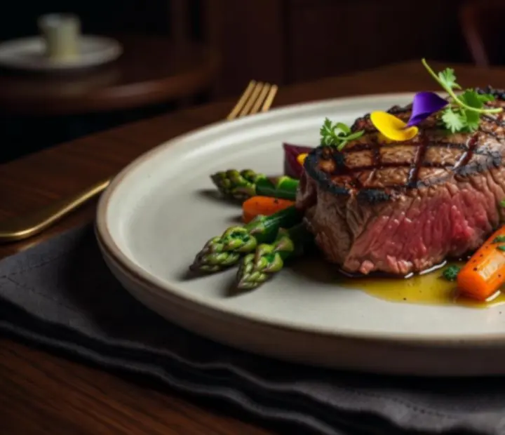 Grilled mains plated at ADSIGHT LTD
