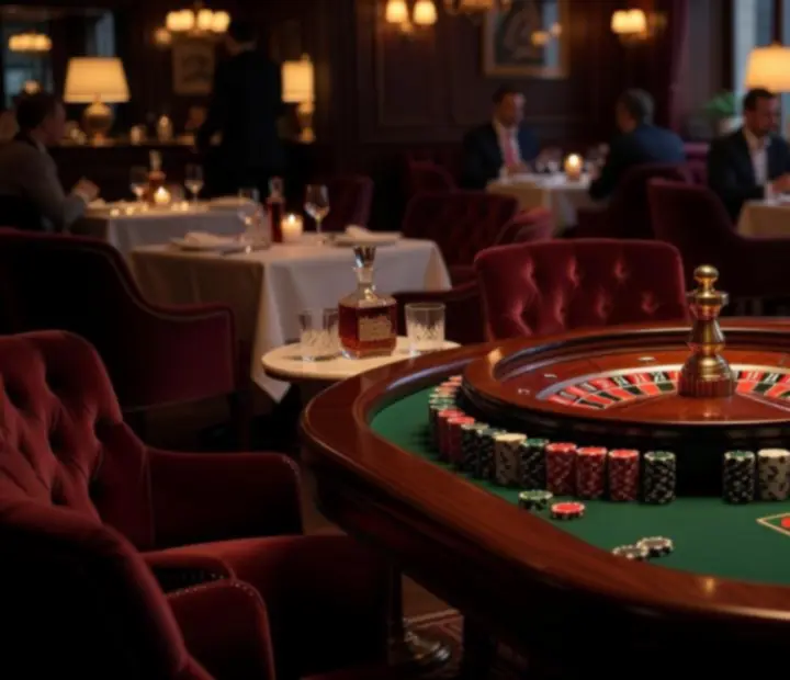 Roulette wheel and table under warm evening lighting at ADSIGHT LTD